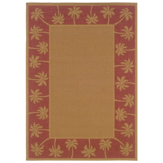 Oriental Weavers Lanai 8'6" x 13' Machine Woven Rug in Beige