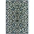 thumbnail image 1 of Oriental Weavers Latitude Indoor/Outdoor Rug - 609B3 - 3'3" x 5' - in Teal/ Grey - Classic Casual Style, Water, Stain and Fade Resistant, Hose Clean, Patio, Outdoor Living Area Rug, 1 of 3