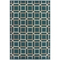 thumbnail image 1 of Oriental Weavers Latitude Indoor/Outdoor Rug - 806B3 - 9'10" x 12'10" - in Teal/ Grey - Classic Casual Style, Water, Stain and Fade Resistant, Hose Clean, Patio, Outdoor Living Area Rug, 1 of 2