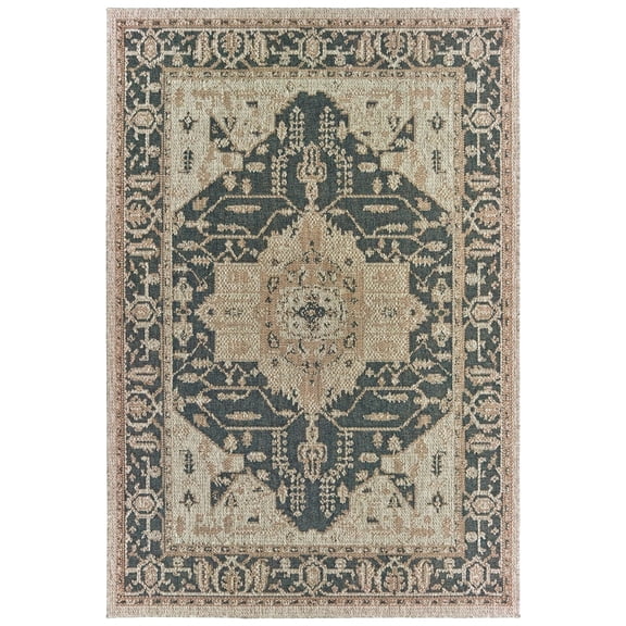 Oriental Weavers LATITUDE Gray 5' 3 X 7' 3 Area Rug