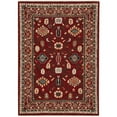 thumbnail image 1 of Oriental Weavers Lilihan Wool Blend Area Rug - 043S6 - 7'10" x 10'10" - in Red/ Black - Vintage Inspired, Wool Blend, Dining, Living Room Rug, 1 of 3