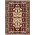 thumbnail image 1 of Oriental Weavers Lilihan Wool Blend Area Rug - 1802W - 7'10" x 10'10" - in Red/ Ivory - Vintage Inspired, Wool Blend, Dining, Living Room Rug, 1 of 3