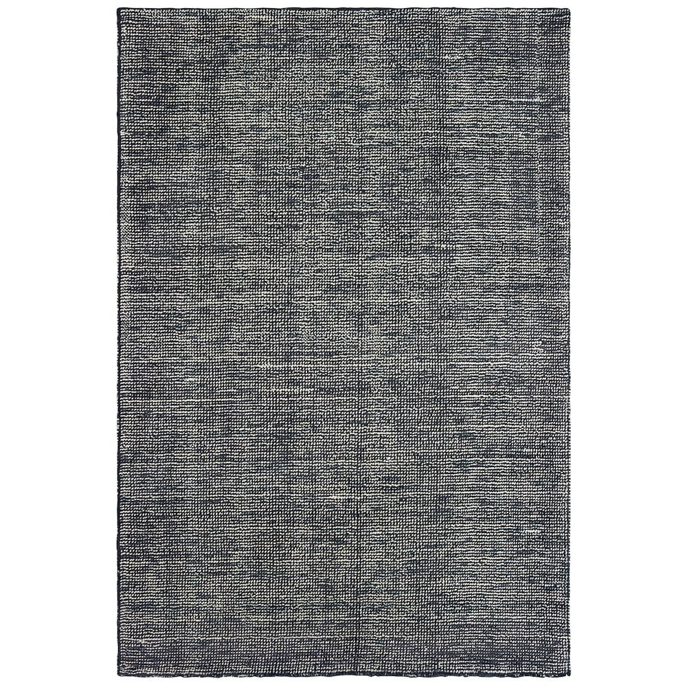 Gray Hand-Tufted Wool and Viscose Rectangular Area Rug
