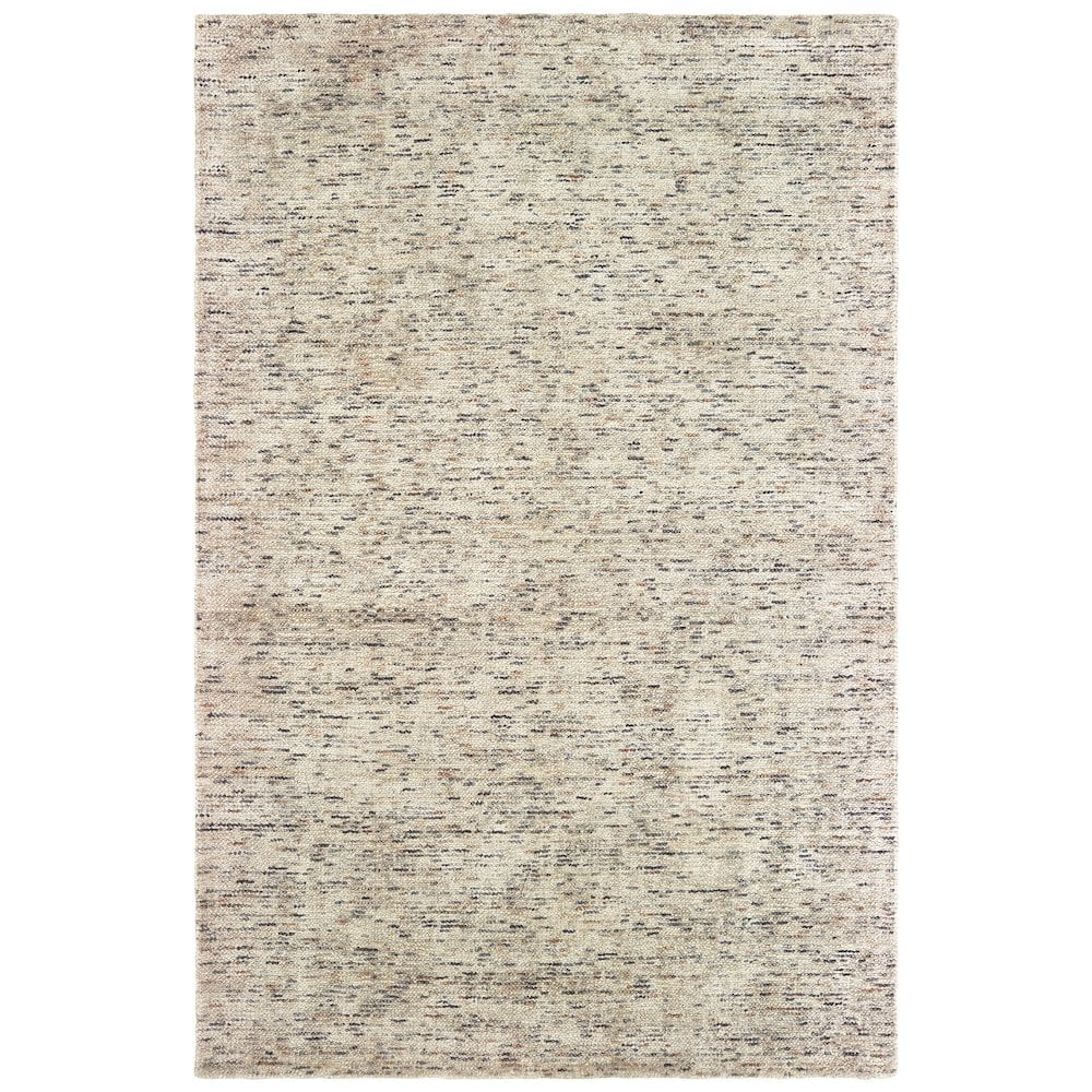 Gray Hand-Tufted Wool and Viscose 8' x 10' Rectangular Rug