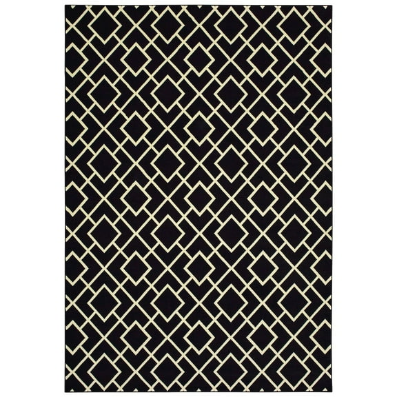 Oriental Weavers LUNA Black 9'10 X 12'10 Area Rug