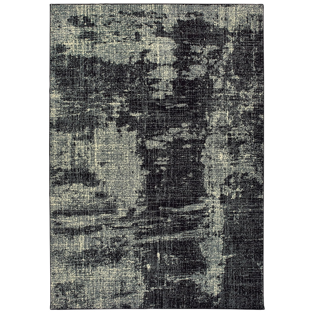 Luna Area Rug Sphinx Luna Area Rug 1805K Black Faded Worn 9' 10