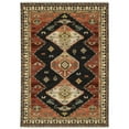 thumbnail image 1 of Oriental Weavers Lilihan Wool Blend Area Rug - 051K6 - 5'3" x 7'6" - in Charcoal/ Multi - Southwestern Lodge Style, Wool Blend, Bedroom, Office Rug, 1 of 3