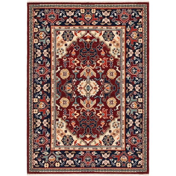 Oriental Weavers Lilihan 2062R Red/ Blue 6'7" X 9'6" Indoor Area Rug
