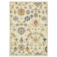 thumbnail image 1 of Oriental Weavers Lucca Wool Blend Area Rug - 5507W - 3'3" x 5' - in Ivory/ Multi - Vintage Inspired, Wool Blend, Entrway, Bedroom Rug, 1 of 3