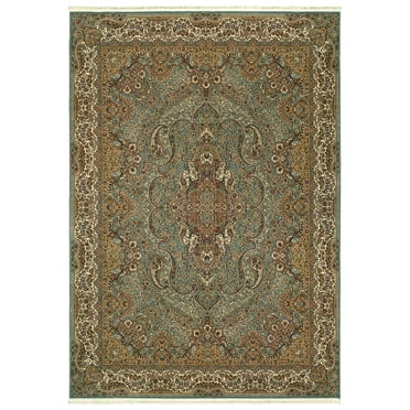 Oriental Weavers M502L2117165ST 3 ft. 10 in. x 5 ft. 5 in. Masterpiece Rectangular Area Rug - Blue