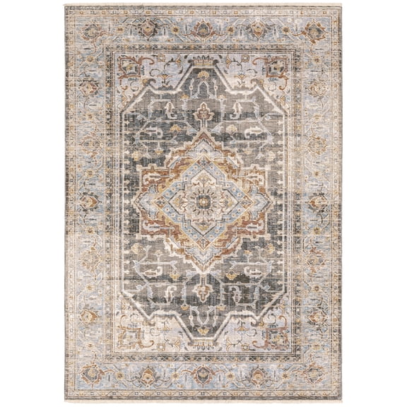 Oriental Weavers MAHARAJA Charcoal 3' 3 X 5' Area Rug