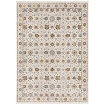 Oriental Weavers Maharaja Area Rug - 071W1 - 9'10" x 12'10" - in Ivory/ Gold - Vintage Inspired, Stain Resistant, Family and Pet Friendly , Family, Dining, Living Room Rug