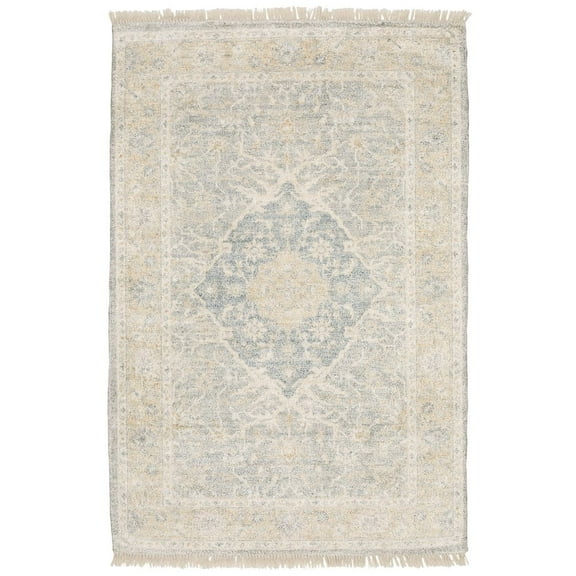 Oriental Weavers Malabar Hand-made Area Rug - 45307 - 10' x 13' - in Grey/ Beige - Vintage Inspired, Hand-Made Rugs, Family, Dining, Living Room Rug