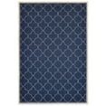 thumbnail image 1 of Oriental Weavers Marina Indoor/Outdoor Rug - 6025P - 8'6" x 13' - in Navy/ Ivory - Moroccan Style, Water, Stain and Fade Resistant, Hose Clean, Patio, Outdoor Living Area Rug, 1 of 3