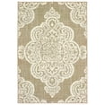thumbnail image 1 of Oriental Weavers Marina Indoor/Outdoor Rug - 5929J - 8'6" x 13' - in Tan/ Ivory - Vintage Bohemian Style, Water, Stain and Fade Resistant, Hose Clean, Patio, Outdoor Living Area Rug, 1 of 5