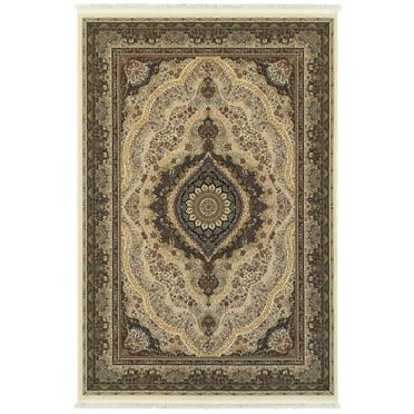 Oriental Weavers Masterpiece Area Rug - 111W2 - 7'10" x 10'10" - in Ivory/ Multi - Vintage Inspired, Stain Resistant, Family and Pet Friendly , Dining, Living Room Rug