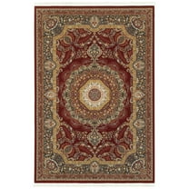 Oriental Weavers Masterpiece Area Rug - 113R2 - 7'10" x 10'10" - in Red/ Multi - Vintage Inspired, Stain Resistant, Family and Pet Friendly , Dining, Living Room Rug