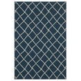 thumbnail image 1 of Oriental Weavers Meridian 4295B - Machine Woven Area Rug - 6'7" x 9'6" - in Navy/ Ivory - Coastal Style Patio, Deck, Porch, Mud Room Rug, 1 of 9