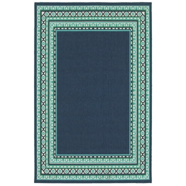 Oriental Weavers MERIDIAN Navy 3' 7 X  5' 6 Area Rug