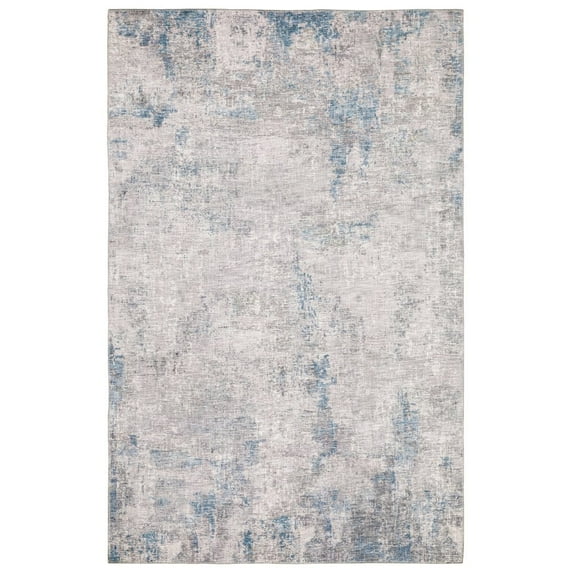 Oriental Weavers Myers Park Area Rug - MYP12 - 8'9" x 12' - in Grey/ Blue - Modern Style, Stain Resistant, Family and Pet Friendly , Dining, Living Room Rug