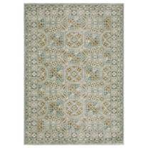Oriental Weavers Maeve Area Rug - MAE14 - 3'3" x 5' - in Teal/ Blue - Vintage Inspired, Stain Resistant, Family and Pet Friendly , Entrway, Bedroom Rug