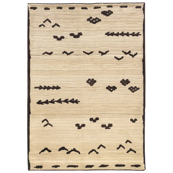 Oriental Weavers Marrakesh 7'10" x 10'10" Machine Woven Rug in Ivory