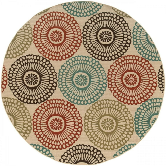 Oriental Weavers Montego 7.83 Ft. Round Indoor/Outdoor Rug - 697J