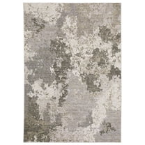 Oriental Weavers Nebulous Area Rug - 5091E - 7'10" x 10'10" - in Grey/ Ivory - Modern Style, Stain Resistant, Family and Pet Friendly , Dining, Living Room Rug