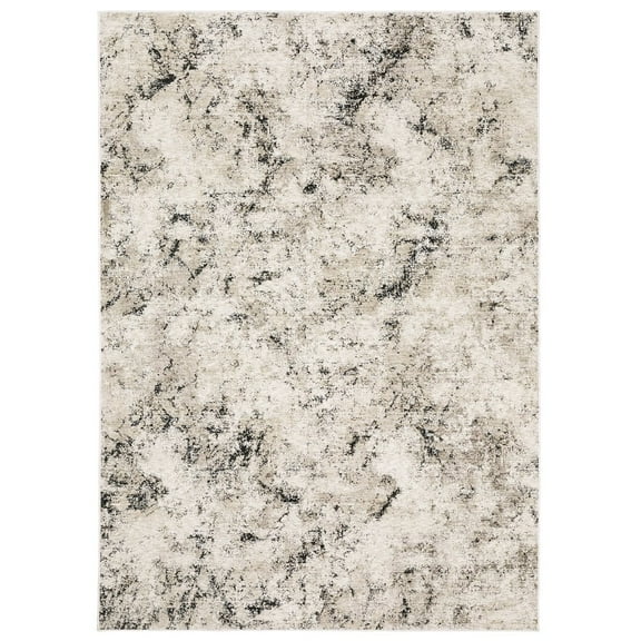 Oriental Weavers Nebulous Area Rug - 561E9 - 6'7" x 9'6" - in Ivory/ Grey - Modern Style, Stain Resistant, Family and Pet Friendly , Dining, Living Room Rug