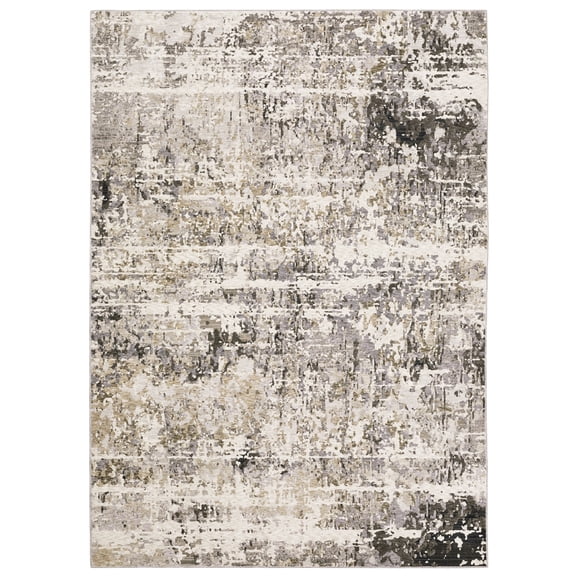 Sphinx Nebulous Area Rug 091L9 Contemporary Grey Abstract 3' 3" X 5' Rectangle