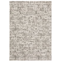 Oriental Weavers Nebulous Area Rug - 2060W - 3'3" x 5' - in Ivory/ Gray - Modern Style, Stain Resistant, Family and Pet Friendly , Entrway, Bedroom Rug