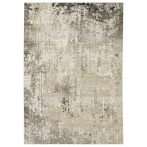 Oriental Weavers Nebulous Area Rug - 002X9 - 6'7" x 9'6" - in Beige/ Gray - Modern Style, Stain Resistant, Family and Pet Friendly , Dining, Living Room Rug