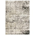 thumbnail image 1 of Oriental Weavers Nebulous Area Rug - 091L9 - 6'7" x 9'6" - in Gray/ Ivory - Modern Style, Stain Resistant, Family and Pet Friendly , Dining, Living Room Rug, 1 of 3