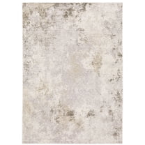 Oriental Weavers Nebulous Area Rug - 050J9 - 3'3" x 5' - in Ivory/ Beige - Modern Style, Stain Resistant, Family and Pet Friendly , Entrway, Bedroom Rug