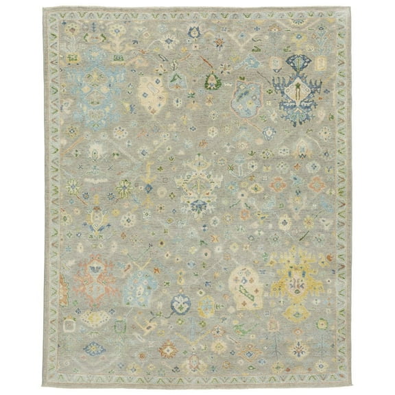 Oriental Weavers Palace Hand-made Wool Area Rug - 10309 - 6' x 9' - in Grey/ Multi - Vintage Inspired, Hand-Made Wool Rugs, Dining, Living Room Rug