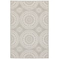thumbnail image 1 of Oriental Weavers Portofino Indoor/Outdoor Rug - 1832H - 9'10" x 12'10" - in Grey/ Ivory - Casual Geometric, Water, Stain and Fade Resistant, Hose Clean, Patio, Outdoor Living Area Rug, 1 of 2