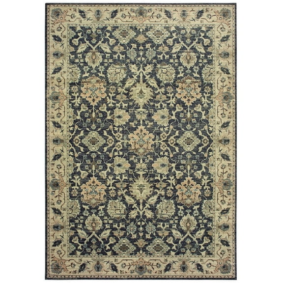 Oriental Weavers RALEIGH Navy 9'10 X 12'10 Area Rug