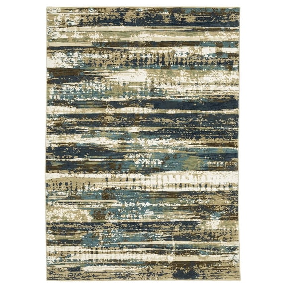 Oriental Weavers Reed Area Rug RE02A Casual Beige Abstract 2' 3" X 7' 6" Rectangle