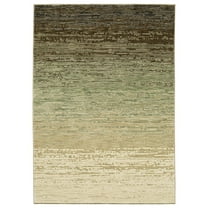 Oriental Weavers Reed Area Rug - RE09A - 5'3" x 7'6" - in Brown/ Green - Modern Style, Stain Resistant, Family and Pet Friendly , Bedroom, Office Rug