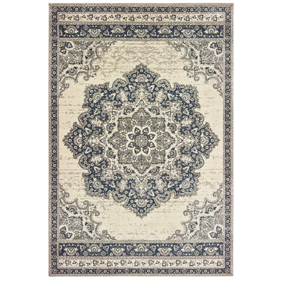 Sphinx Richmond Area Rug 5504I Ivory Rings Petals 9' 10" x 12' 10" Rectangle