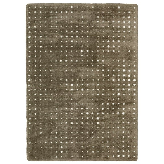 Oriental Weavers Galileo Area Rug - GAL03 - 2'3" x 7'6" - in Mink Brown/ Ivory - Modern Industrial Style, Stain Resistant, Family and Pet Friendly , Entryway, Hallway Runner Rug