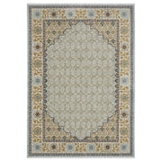 Sphinx Capella Area Rug CAP02 Traditional Blue Geometric Floral 2 3 X 7 6 Rectangle