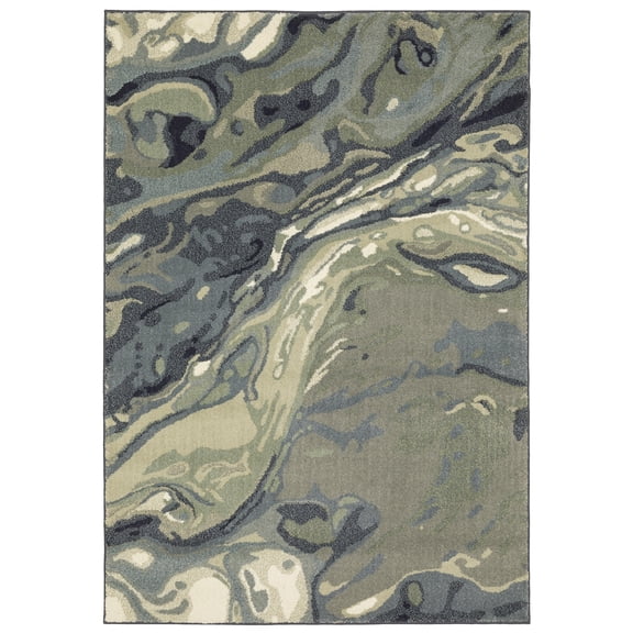 Sphinx Seneca Area Rug SE10A Contemporary Blue Abstract 9'10" X 12'10" Rectangle