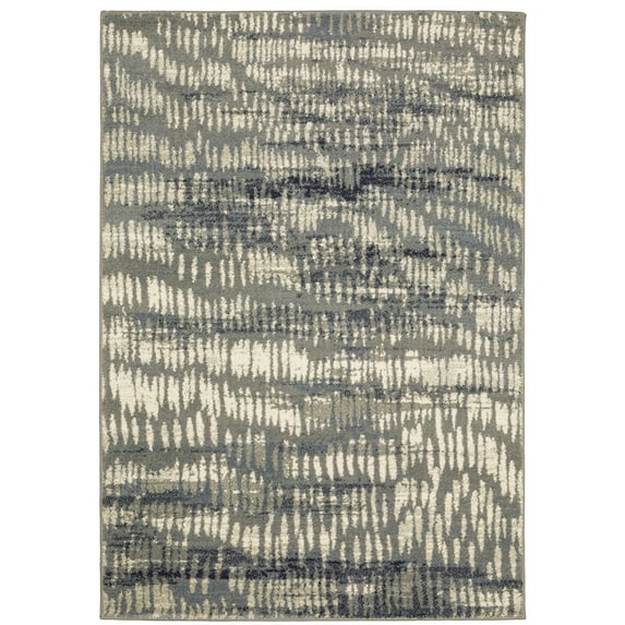 Oriental Weavers Seneca Indoor Rug Rectangle Area Rug Grey 5' 3" X 7' 3"