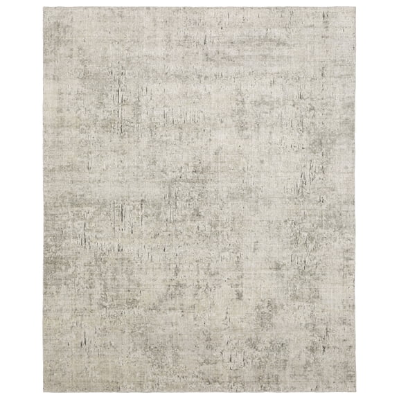 Oriental Weavers Solstice Hand-loomed Wool Blend Area Rug - SLS05 - 2'6" x 8' - in Beige/ Charcoal - Contemporary Style Hallway, Entryway, Kitchen, Bathroom Rug
