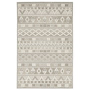 Oriental Weavers Tangier Area Rug - TAN09 - 910 x 1210 - in Beige/ Gray - Eclectic Global Style, Stain Resistant, Family and Pet Friendly , Family, Dining, Living Room Rug