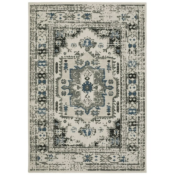 Oriental Weavers Torrey Area Rug 5561H Beige Angled Pointed 9' 10" x 12' 10" Rectangle