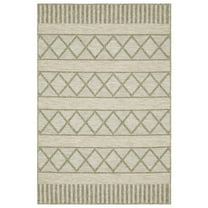 Oriental Weavers Tortuga Indoor/Outdoor Rug - TR11A - 1'10" x 7'6" - in Tan/ Light Brown - Classic Casual Style, Water, Stain and Fade Resistant, Hose Clean, Patio, Outdoor Living Area Rug
