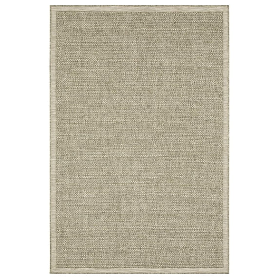 Oriental Weavers Tortuga Indoor/Outdoor Rug - TR12A - 1'10" x 7'6" - in Light Brown - Classic Casual Style, Water, Stain and Fade Resistant, Hose Clean, Patio, Outdoor Living Area Rug