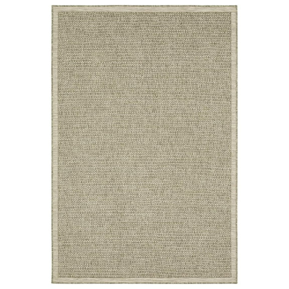 Oriental Weavers Tortuga Indoor/Outdoor Rug - TR12A - 7'10" x 10' - in Light Brown - Classic Casual Style, Water, Stain and Fade Resistant, Hose Clean, Patio, Outdoor Living Area Rug